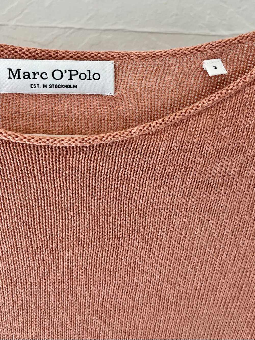Marc O'Polo Dusty Coral Short Sleeve Knit Top - Picture 5 of 6